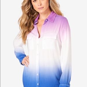 Women’s Tye Dye Button front blouse Sz. 16W